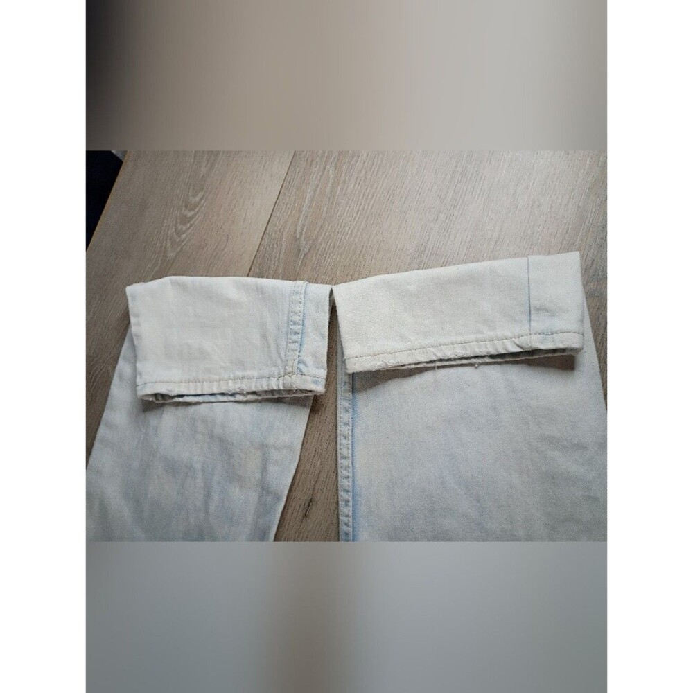 Heritage American Acid Washed Jeans Men's Sz 42/34 Straight Leg Distressed 1776 - Picture 6 of 14